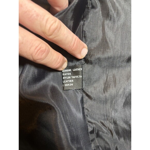 Ivy Club Classics Men’s Large Leather 4 Button Vest Black Velvet Satin‎ - Picture 10 of 12